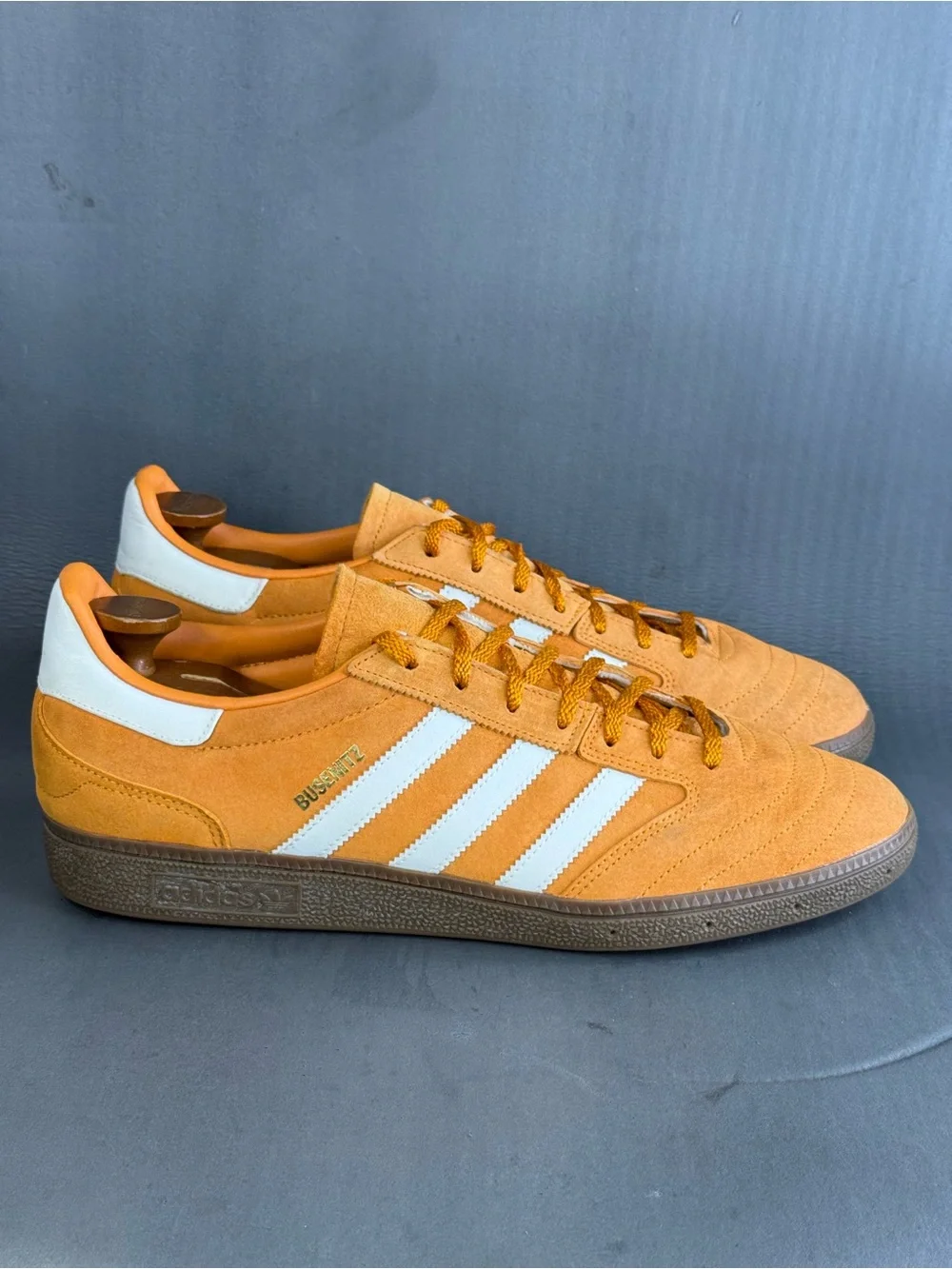 Adidas Busenitz Vintage 'Focus Orange Gum' athletic sneaker shoes men’s size 12